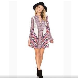 Tiegan Border Print Dress